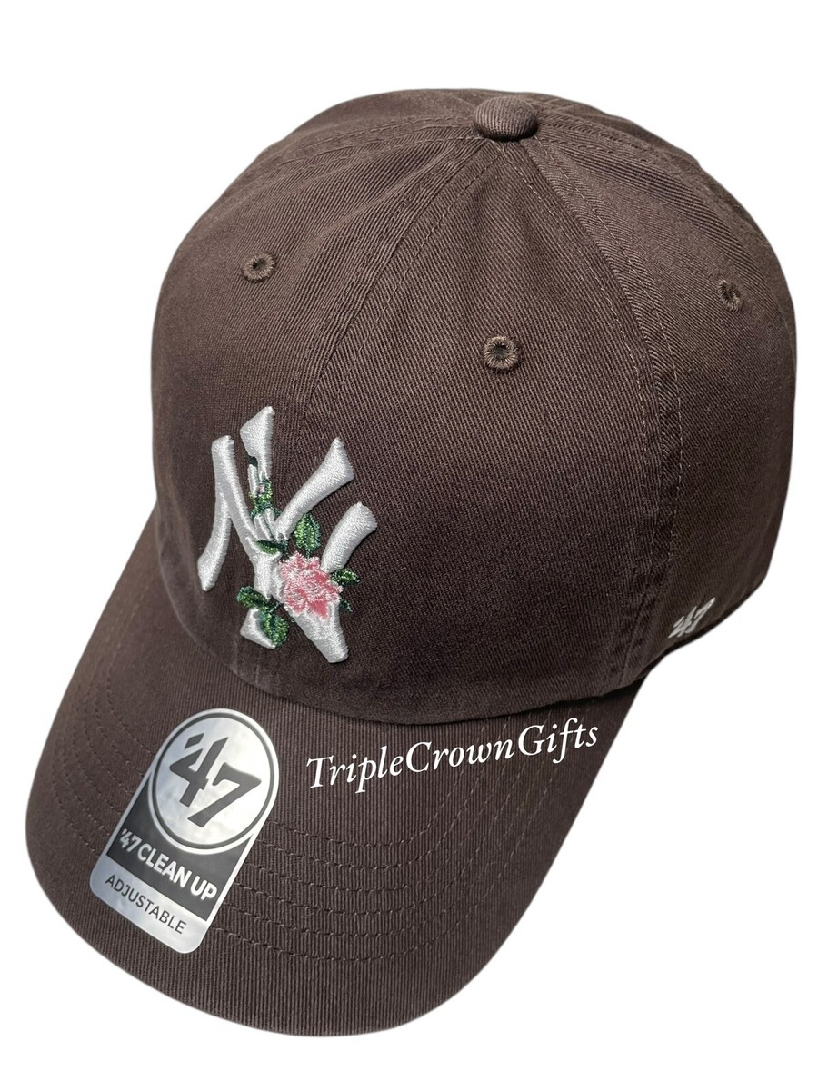 MLB New York Yankees ('47 Brand) Pink Thorn Clean Up Hat MLB New York Yankees ('47 Brand) Pink Thorn Clean Up Hat