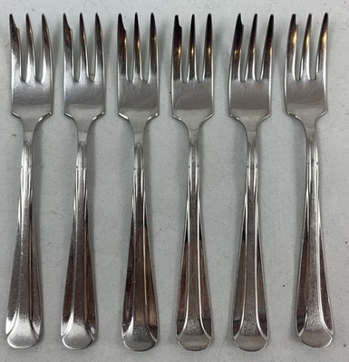 Sola GZ 1400 Hetty 6x Cake Forks Set Vintage Cutlery Tableware 14cm Holland