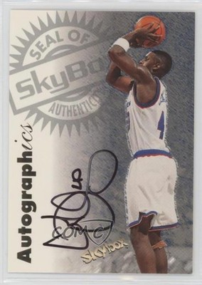 1997-98 Skybox Premium Autographics Calbert Cheaney Auto 0z4u