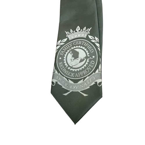 Duck Dynasty Black Tie Family Certified Redneck Approved 56"L 3.5"W - Picture 2 of 5