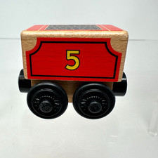 Thomas  Friends Wooden Railway James Tender Train Wood Engine 5 Red