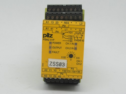 Pilz PSWZ-X1P-0,5V/24-240VACDC Safety Relay 24-240V 2NO 1NC 5VA 3W 50/60Hz USED - Picture 2 of 4