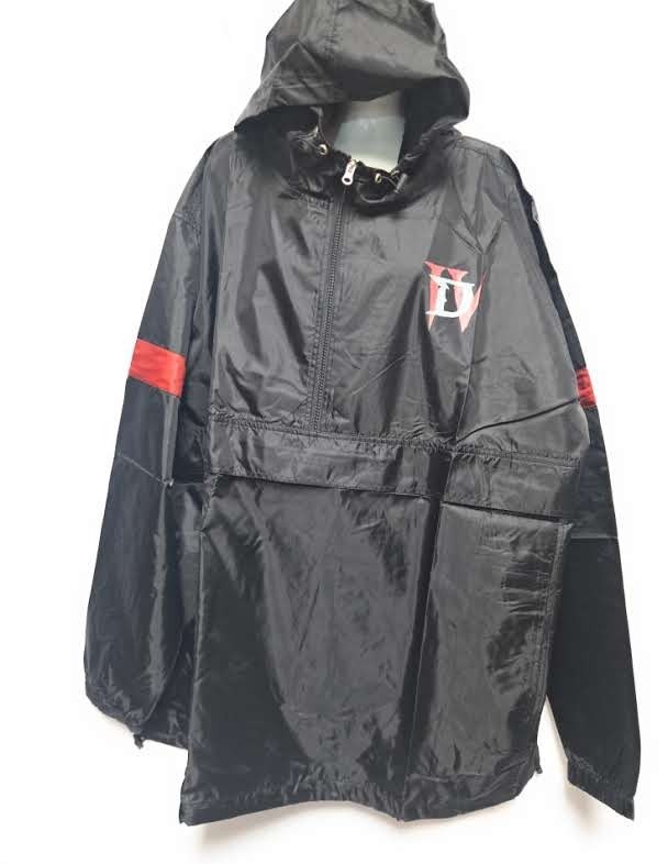 Blizzard Entertainment Gear Diablo IV Gaming Hooded 1/2 Zip Windbreaker Jacket