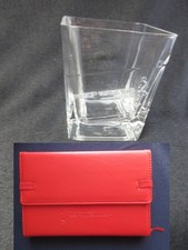 Johnnie Walker  Glas mit Werbung + Notizbuch Notebook mit Werbung in rot