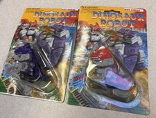 Lot Of 2 NIP Vintage Wind Up Robo Dinosaurs 