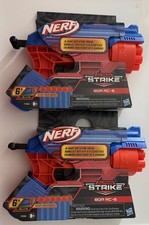 2x Nerf Alpha Strike BOA RC-6 Gun 6 Blasting Darts Hasbro Toy Blaster F2984