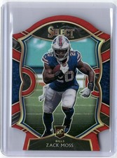 2020 Panini Select Zack Moss Maroon Prizm Die Cut RC #69 1B6B7