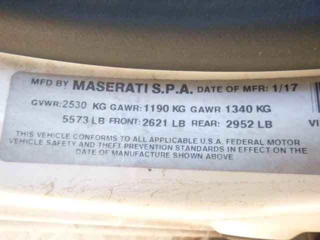 Maserati Ghibli 2017 FRONT Transmission