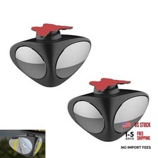 2 PCS Car Blind Spot Mirrors, Dual-sided Adjustable Wide Angle Auxiliary 