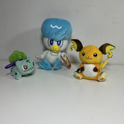 Pokemon Plushie Lot Bulbasaur,Quaxly/raicku