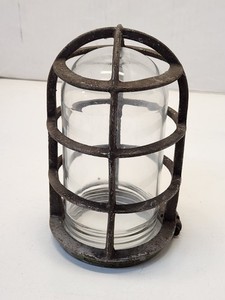 Vintage Crouse Hinds V97-M5 Guard & PG Co Glass Globe Explosion Proof Light 