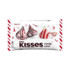 Hershey's Candy Cane Kisses Holiday Mint Candy 9 Oz Christmas Red/White Stripes