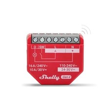 Shelly 1PM Mini GEN4 Relè Intelligente 16A, Wifi/Bluetooth/ZigBee/Materia