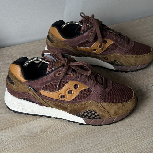 Saucony Originals Shadow 6000 GTX GORE-TEX Brown Sneakers Size 9 S70786-1