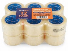 12 Rolls Shipping Packaging Box Packing Sealing Tape 2 mil 2" x 110 Yard 330FT