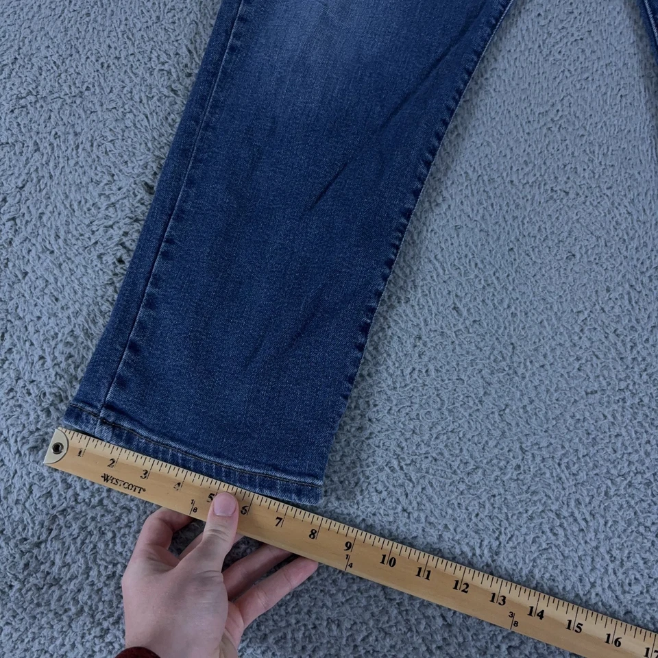 Pantalones de mezclilla Lucky Brand para hombre 36x30 azul 223 calce recto tiro medio lavado elástico Foto 2 de 4