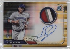 2019 Bowman Chrome Relics Gold Refractor 49/50 Danny Jansen #BCAR-DJ Auto 13iq