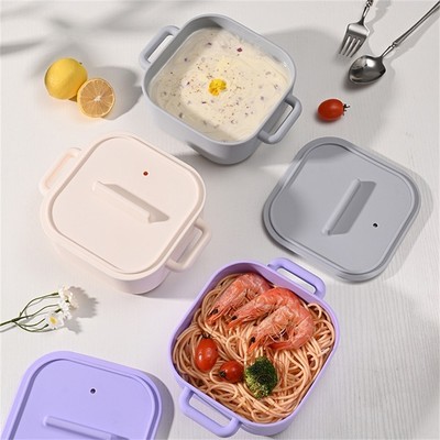 Mikrowelle Dampfgarer 2er Pack Silikon Behälter für gesunde Mahlzeiten Vorbereitung und Lagerung