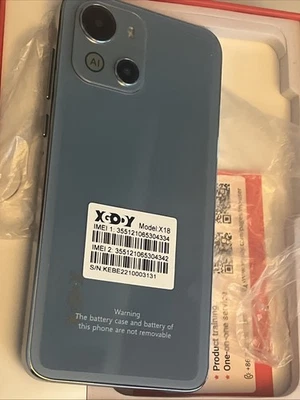 MARKENLOS XGODY X18 Handy Ohne Vertrag, 2GB + 16GB/256GB Erweiterbar Android blau