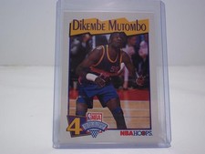 1991-92 NBA Hoops Basketball Dikembe Mutombo Rookie Card. rookie card picture