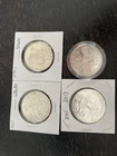 2 Morgan Dollars 1 American Eagle Silver Round And A Liberty Coin Round