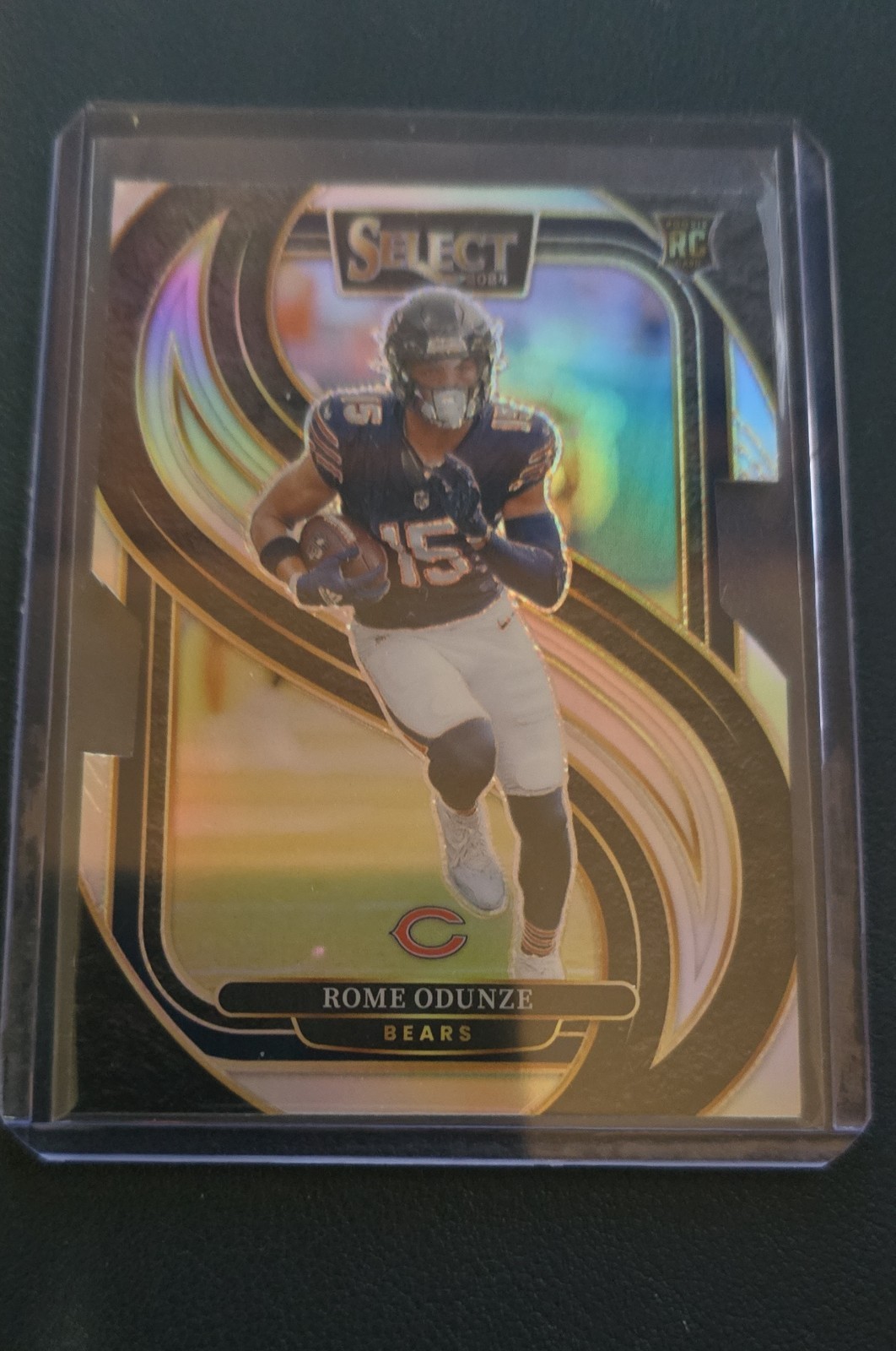 2024 Panini Select - Premier Level Rome Odunze #136 Silver Prizm (RC)