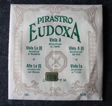 Pirastro Eudoxa String, Viola A, Aluminum on Gut, 13 1/2, Viola, Mint Condition