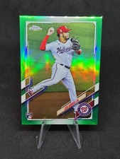 2021 Topps Chrome - Luis Garcia #189 Green Refractor /99 (RC)