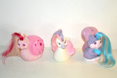 LOT 3 ancien jouet tirelire vintage figurine Ecureuil KEYPERS KEEPERS TONKA 80's - Photo 1/4