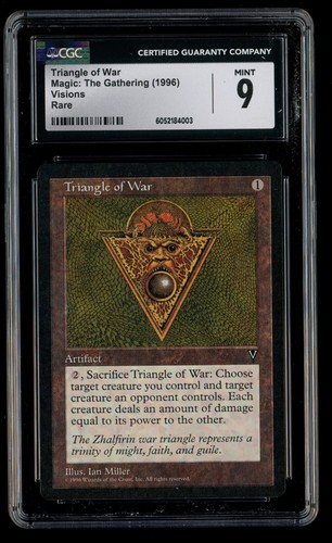 ***CGC 9 Triangle of War*** MTG Visions Kid Icarus