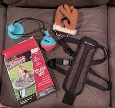 Assorted Dog Items Toys, Harness, Accessory For Medium Dog