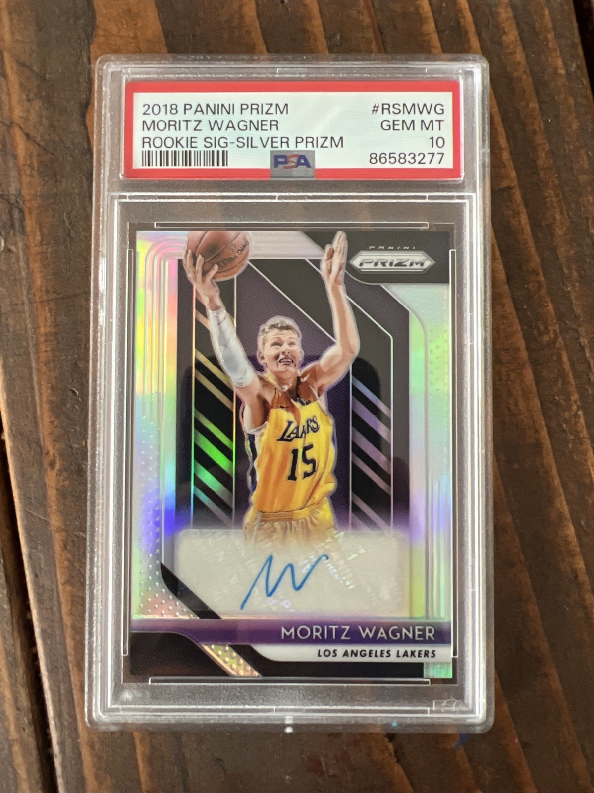 2018 Panini Prizm Moritz Wagner Silver Auto Rookie PSA 10 RC