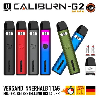 Uwell Caliburn G / G2 POD Starter Kit MTL  Eines der besten POD Systeme der Welt