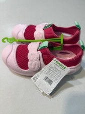 Crocs Swiftwater Splash Kids' Water Slip-On Shoes Size J2 Girls Pink
