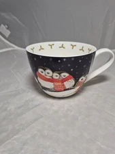 Portobello by Design Christmas Owls Coffee Mug Merry Christmas