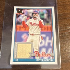 Topps 2026 Baseball Bryce Harper Relic 1991 Insert 91R-BH Phillies MLB