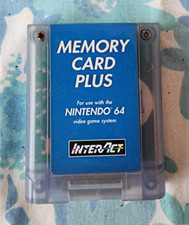 Nintendo 64 Game System Memory Card Plus 1996...