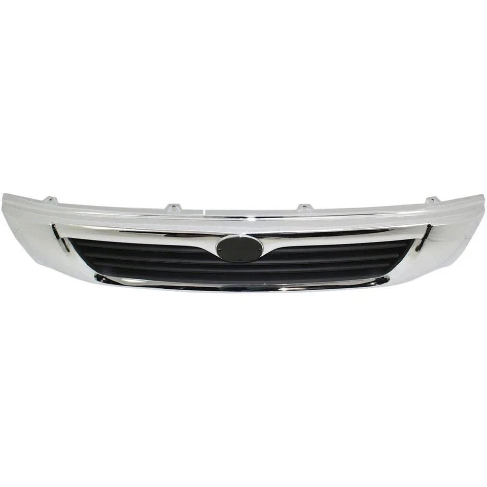 For 98-00 Mazda B2500 B3000 B4000 Chrome Shell with Painted Black Insert Grille Foto 2 de 4
