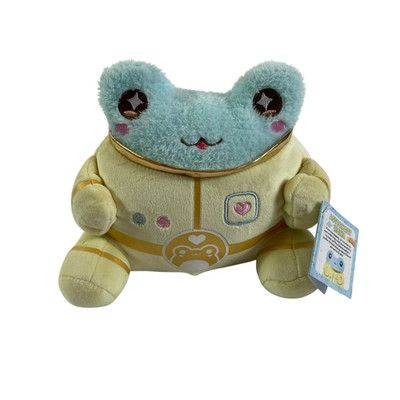 Cuddle Barn Goals Kawaii Astronaut Frog Wawa Plush 8'' Stuffed Toy Lovey