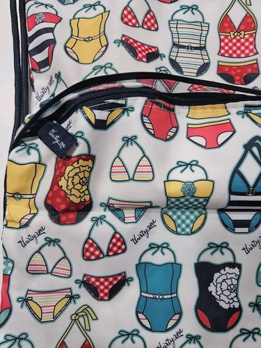 Thirty One Cinch Sack Drawstring Backpack Bag Bikini Swimsuit Beach Pool Bag - Picture 3 of 15