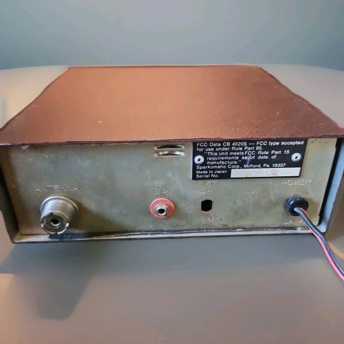 Vintage Sparkomatic 23 Channel CB Radio Transceiver Untested For Parts - Zdjęcie 5 z 8