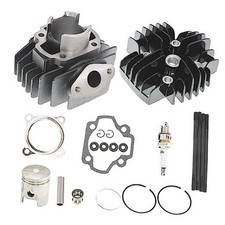 50cc Engine Piston Cylinder Head Top End Gasket Repair Kit Replacement for