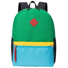 Toddler Kids Backpack for Boys or Girls, Green, 15 Inch Small 15 Inch