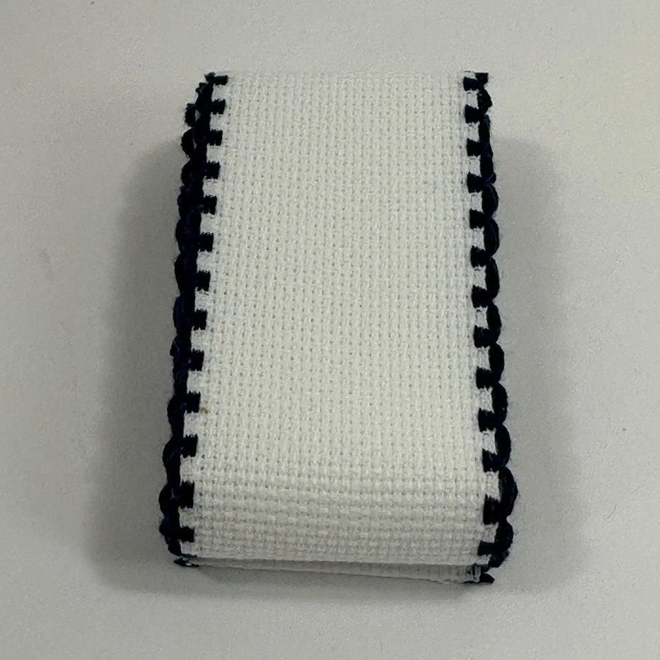 Cinta de arte de ocio cinta a punto de cruz 1 yarda x 2 pulgadas blanco azul marino azul EE. UU. Foto 4 de 4