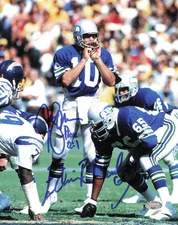 Jim Zorn & Edwin Bailey Autographed 8x10 Photo Seattle Seahawks MCS Holo #63091