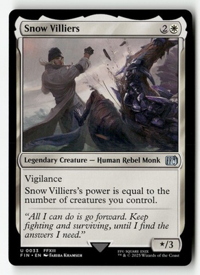 #ad Snow Villiers 33 Uncommon FINAL FANTASY Magic: The Gathering Near Mint $1.99