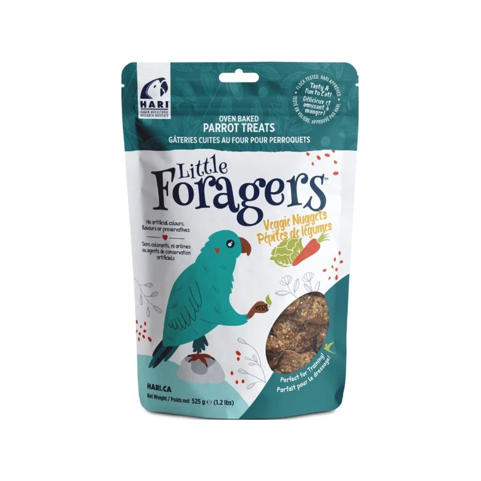 Hari Little Foragers Veggie Nuggets - Oven Baked Parrot Treats 1.2lbs (82734)
