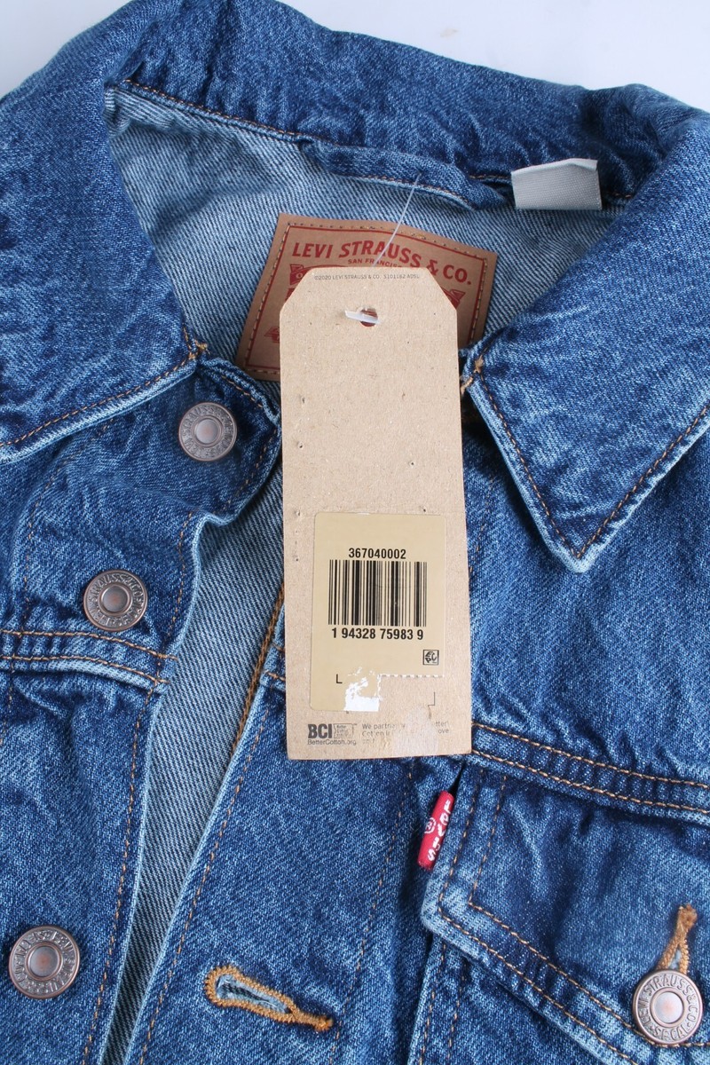 Levi's Original Womens Puff Sleeve Trucker Isabel Jean Jacket Size