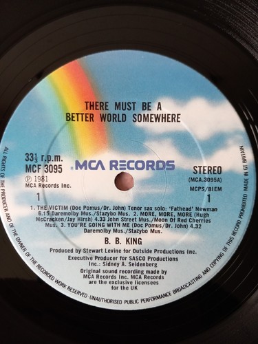 B. B. King There Must Be A Better World Somewhere LP - Picture 6 of 8