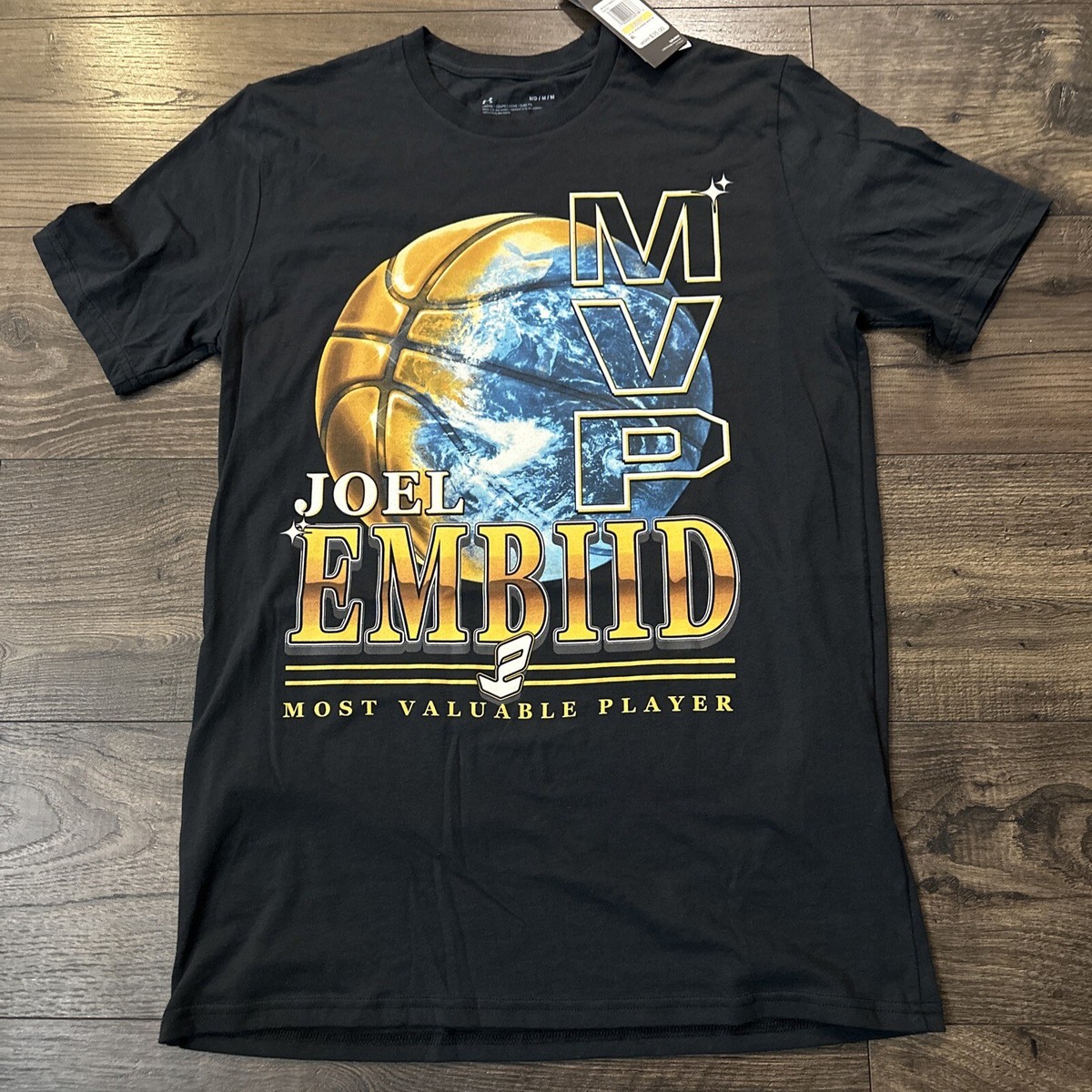 Under Armour Sizers Joel Embiid Philadelphia 76ers MVP T-Shirt